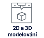 2D and 3D modelling logo
